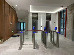 304 acier inoxydable automatique haute sécurité contrôle d'accès piétonnier balançoire barrière porte de vitesse tourniquet balançoire porte de barrière - Product Image 5