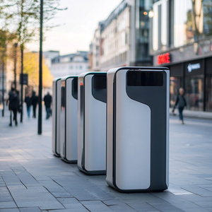 Thân thiện với môi năng lượng mặt trời-Powered thông minh rác bin với chất thải thông minh hệ thống quản lý và thời tiết Cấu trúc - Product Image 3