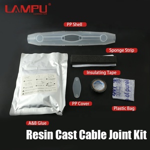 Boîtier <span class=keywords><strong>de</strong></span> <span class=keywords><strong>jonction</strong></span> instantané à passage direct avec joint en <span class=keywords><strong>résine</strong></span>, kit <span class=keywords><strong>de</strong></span> raccordement <span class=keywords><strong>de</strong></span> câbles en <span class=keywords><strong>résine</strong></span> coulée - Product Image 3