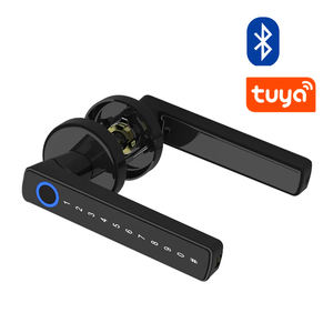 Poignée de porte intelligente à empreinte digitale avec déverrouillage par code/APP/clé - Product Image 2