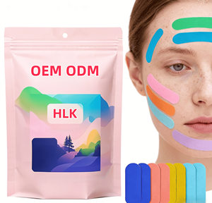 Cinta <span class=keywords><strong>de</strong></span> Kinesiología Precortada HLK Beauty, Marca Privada, Antiarrugas, para Levantar el Doble Mentón y el Rostro - Product Image 2