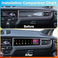 Sistema de Entretenimiento Multimedia con Pantalla Táctil IPS de 14.5 Pulgadas, Radio para Auto con Android Auto y Carplay para Porsche Macan 2018-2025
