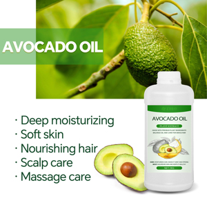 Premium 100% Pure Natural Cold Pressed Carrier Base Aceite de aguacate Exquisito Crudo Sin Hexano Cosmético Masaje para el cuidado del cabello - Product Image 4