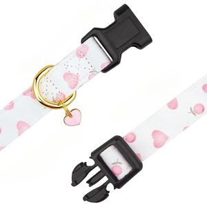 Charm Cute <span class=keywords><strong>Unique</strong></span> Pattern Verstellbare Halsbänder Baumwolle Handgemachtes Hunde halsband mit Sicherheits metall für kleine mittelgroße Welpen - Product Image 4