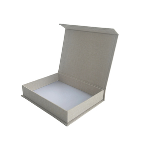 <span class=keywords><strong>Caja</strong></span> magnética de lino de lujo personalizada Cajas de regalo con tapa rígida que almacenan su cuaderno diario - Product Image 3