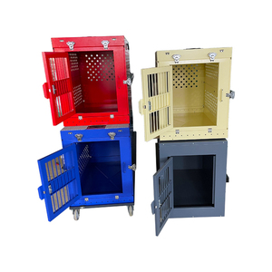 Niche pliable en aluminium coloré XL pour chien, Cage à chiens en acier, chariot pour animaux - Product Image 4