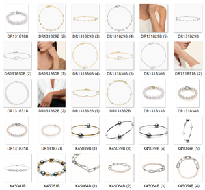 Bracelet en or à motifs personnalisés pour bijoux unisexe en or blanc 14K 18K perle des mers du Sud perles d'eau de mer splendides - Product Image 6