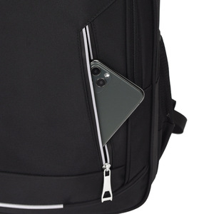 <b>Large</b> <b>Capacity</b> Business <b>Backpack</b> For Men With Laptop Compartment Black Solid Color Summer 2023 - Product Image 3