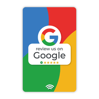 Cartes de visite personnalisées CR80 avec code QR pour les avis Google, carte PVC RFID NFC imperméable