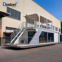 Maison modulaire à deux étages de luxe Tech Savy Weishu, alimentée à l'énergie solaire, écologique, salon, utilisation en parc