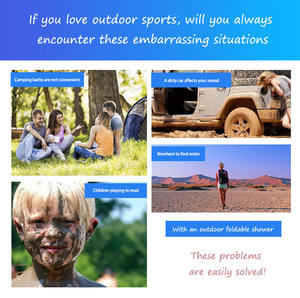 Chaud personnaliser 20L randonnée étanche sac de stockage d'eau réservoir Portable Camping Gear sac de <span class=keywords><strong>douche</strong></span> - Product Image 6