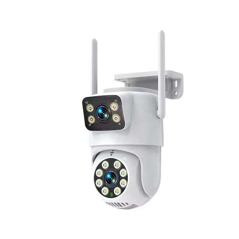 Outdoor Bewakingscamera Dual Screen Display Motion Detection Ip66 Infrarood Camera Bewakingscamera Systeem Draadloos