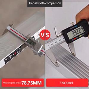 Многофункциональная телескопическая складная лестница из алюминия в индустриальном стиле с устойчивой стойкой и колесами - Product Image 4