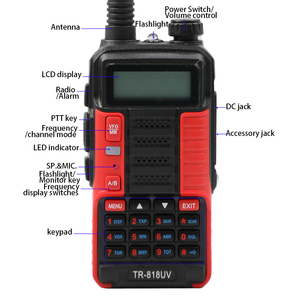 BAOFENG <span class=keywords><strong>UV</strong></span> <span class=keywords><strong>10R</strong></span> 8W TALKIE-WALKIE Meilleure qualité équipement de garde de sécurité hf talkie-walkie baofeng TR-818UV - Product Image 3