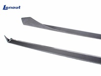 Kit de carrosserie léger anti-turbulences pour Mercedes Benz AMG GT GTS, style PK, jupes latérales et spoiler de pare-chocs latéral en fibre de carbone sèche
