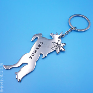 Customer Supply Stainless Steel <b>Unicorn</b> Keychain Metal Pendant Durable Business Gift Promotional <b>Keyring</b> - Product Image 3