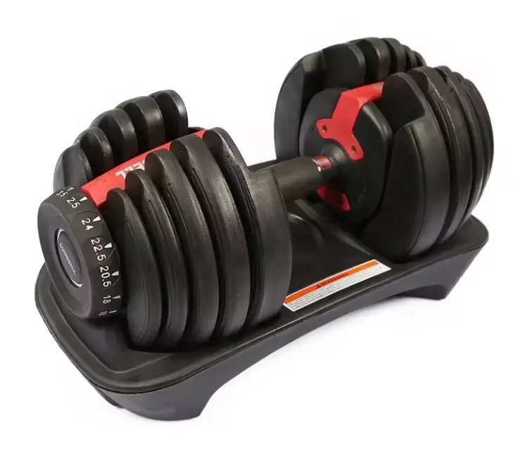 Fitnessgeräte Freie Gewichte Fitness Gummi verstellbare Hantel 24 kg System-Set