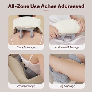 Machine de <span class=keywords><strong>massage</strong></span> du dos à rouleaux Shiatsu chauffants à batterie de type C, pétrissage 3D, masseur d'épaules et de cou pour la maison et le bureau - Product Image 5