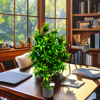 Plante artificielle en bambou d'intérieur, décoration artistique minimaliste, contemporaine, traditionnelle, industrielle, classique pour chambre à coucher, salle à manger
