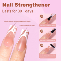Vente Chaude Ongles à Presser de Haute Qualité Doux French Manucure en Gros Logo Personnalisé Cercueil Moyen Faux Ongles Pré-Appliqués 30 pièces
