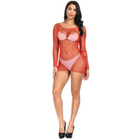 Nouveaux Services de conception de vêtements body en Nylon grande taille sous-vêtements jupes Lingerie ensembles de salle à manger Par Muj robe en résille