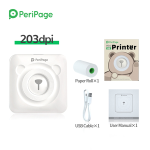 <span class=keywords><strong>Mini</strong></span> imprimante photo portative Imprimante photo thermique sans fil Péripage <span class=keywords><strong>A6</strong></span> 203dpi Imprimante thermique préférée des clients 58mm 2" - Product Image 2