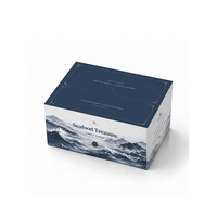 Scatole Rigide di Cartone Bianco Personalizzate di Alta Gamma per Confezioni di Frutti di Mare, con Rivestimento UV e Laminazione Lucida, Scatola Regalo di Lusso Riciclata