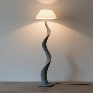 Modern Iron 3D <b>Printed</b> Standing Lamp for Bedroom and Interior Ambiance - Product Image 5