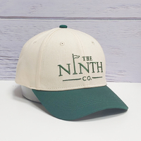 Gorra de Béisbol Deportiva Casual de 5 Paneles con Bordado 3D de Dos Tonos, Diseño Moderno y Logotipo Personalizado