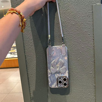 Coque de téléphone portable avec nœud papillon en argent pour iPhone 17 Pro Max Design de luxe Couverture iPhone pour femme pour 16 15 14 Résistant aux chutes