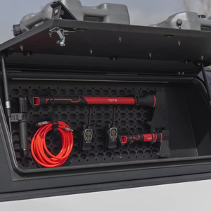 Boîte de rangement latérale modulaire professionnelle en aluminium pour camionnette, organisateur d'outils robuste et étanche, étagère de rangement pour Ute - Product Image 1