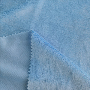 OEKO TEX Velboa <span class=keywords><strong>Minky</strong></span> tessuto per giocattoli Super morbido pelo corto 100% poliestere 0.5-3mm tessuto per tende Zhejiang lavorato a maglia - Product Image 3