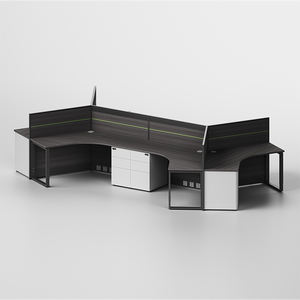 새로운 디자인 x 모양 사무실 책상 워크 스테이션 모듈 식 입방 <span class=keywords><strong>8</strong></span> 인용 10 인용 오픈 오피스 워크 스테이션 스크린 - Product Image 3