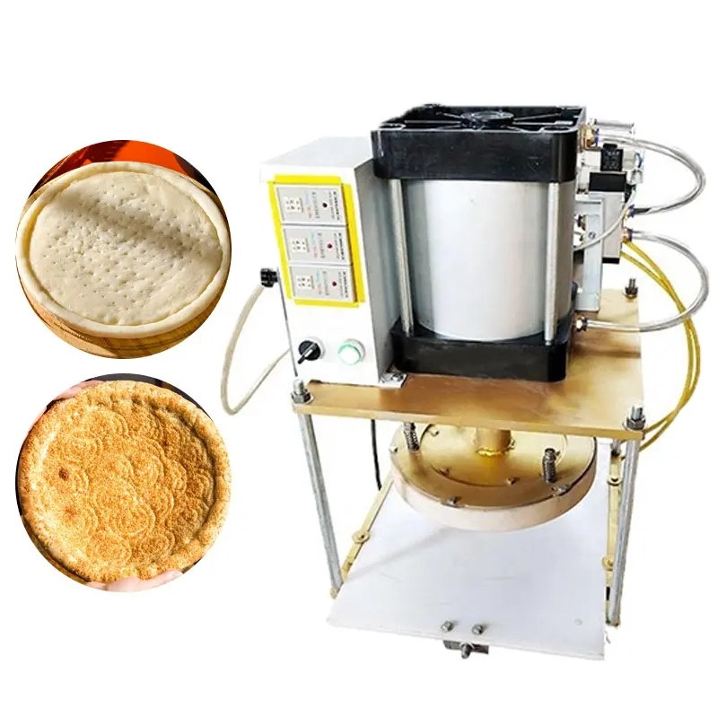 automatische pizza-basis-maschine mondkuchen teigkuchen kugelpresse maschine chapati-maschine teigpresse zum verkauf