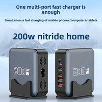 Chargeur GaN Premium 320W 20V/5A, station de charge universelle haute puissance pour téléphones et ordinateurs portables avec charge rapide 200W, garantie 4 ans