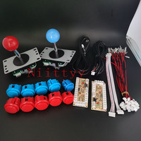 Kit DIY Arcade : Encodeur USB, Boutons de Jeu PC, Pièces de Joystick, Machine de Jeu USB à Latence Nulle en Acier Inoxydable