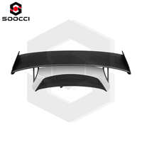 Aileron arrière double pont style GT3RS en fibre de carbone sèche pour Porsche 991.1 991.2 avec surface époxy hautement polie