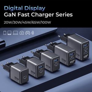 Cargador rápido PD GaN de 45W, cargador de pared USB C de 2 puertos con enchufe plegable, protección para portátiles OTP, Compatible con <span class=keywords><strong>iPhone</strong></span> y Samsung - Product Image 4