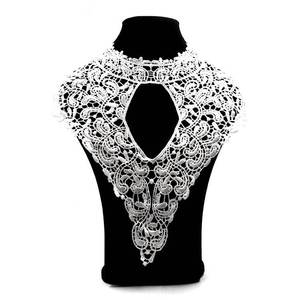 Dentelle Guipure Noire Venise à Col Papillon avec Applique Broderie pour Vêtements et Fournitures de <span class=keywords><strong>Couture</strong></span> L12 - Product Image 5