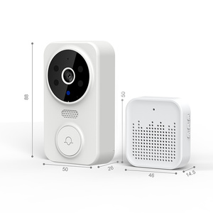 Sonnette de porte intelligente sans fil LEDEAST M8 avec alarme, rappel, accès à distance et fonction de conversation bidirectionnelle avec les visiteurs - Product Image 1