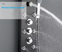 Offre Spéciale de luxe 304 en acier inoxydable multifonctionnel cascade panneau de douche mural affichage numérique système de douche ensemble de panneaux