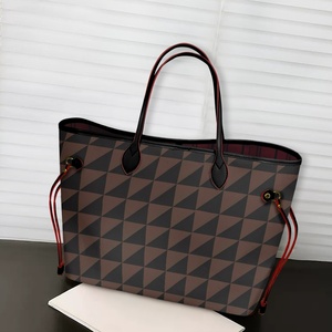 Quá Khổ Màu Nâu Da Tote Phụ Nữ Weekender Túi Mua Sắm Túi Xách Du Lịch Ly Hợp Ví Cho Phụ Nữ Sang Trọng Ví Và Túi Xách 2024 - Product Image 4