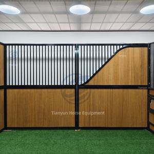 แผงขายม้าแบบพกพาที่ประกอบไว้ล่วงหน้าสุดหรูพร้อมโครงชุบสังกะสีที่แข็งแรงสำหรับศูนย์ขี่ม้าและฟาร์ม - Product Image 5