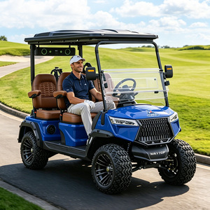 Carrito de Golf Eléctrico Maytop de 4 Ruedas con Batería de Iones de Litio, Velocidad Máxima de 20 km/h, Uso Duradero en Campos de Golf - Product Image 1