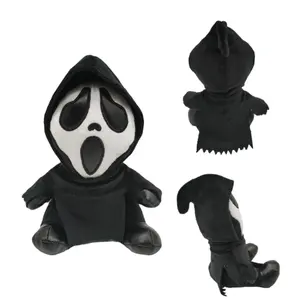 thomas speelgoed grote Suppliers-2022 Nieuwe Ghostface Knuffel Cartoon Sofa Kussen Leuke Pluche Pop Ghostface Pluche Death Pop Ghost Gezicht Nieuwe Product