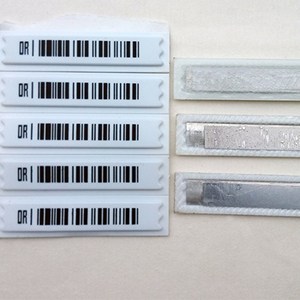 แท็กกันขโมยแบบนิ่ม EAS 58kHz AM ประสิทธิภาพสูง สำหรับเสื้อผ้า ทำจากพลาสติก ABS ป้องกันการโจรกรรม ใช้ในร้านค้าปลีก - Product Image 1