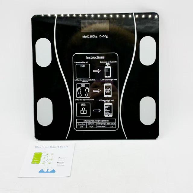 Low Price 2024 180kg Smart bluetooth BMI Function Digital Body Fat Electronic Bathroom Scale