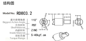 Amortiguador giratorio <span class=keywords><strong>de</strong></span> cierre suave para lavadora SP Piezas <span class=keywords><strong>de</strong></span> cubierta unidireccional <span class=keywords><strong>de</strong></span> alto par para electrodomésticos <span class=keywords><strong>de</strong></span> lavandería - Product Image 4