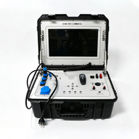 Système de caméra sous-marine portable 360°, profondeur 100m, AHD 2MP, boîtier de contrôle DVR, câble 100m, treuil pour inspection de canalisations sous-marines et ROV