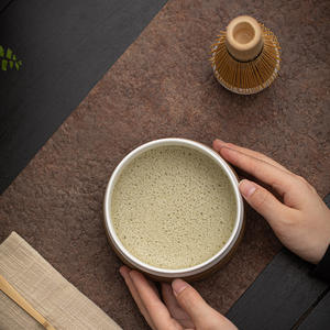 Herramienta de pedido de té de burbujas secas de cerámica hecha a mano japonesa Bambus, diseño clásico, nuevo lanzamiento, cuenco Matcha para Matcha - Product Image 1